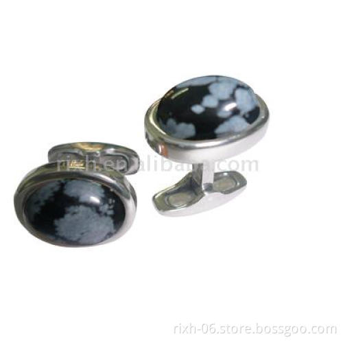 2013 titanium semi-precious pure base metal cufflinks